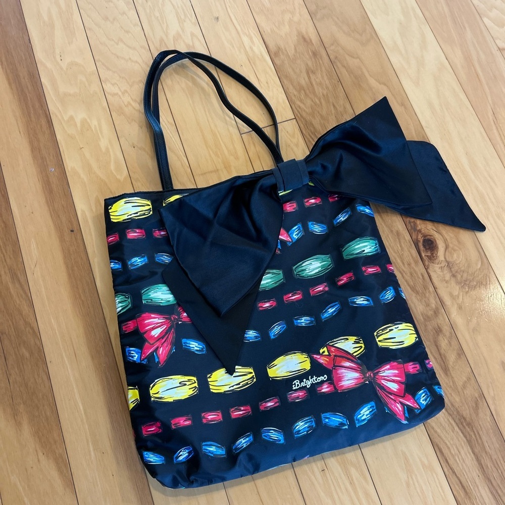 Brighton Take A Beau Nylon Tote Bag With Handles Purse
